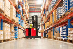 Fork Lift Driver in Reverse Logistics Liquidation Returns Warehouse